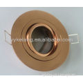 Round copper recessed ceiling lights with heat can